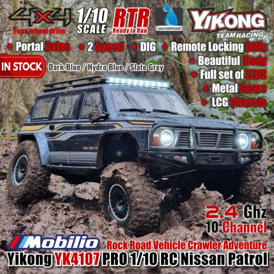 Yikong YK4107 PRO 1/10 RC Rock Road Vehicle Crawler Adventure 2.4GHz RTR Remote Control