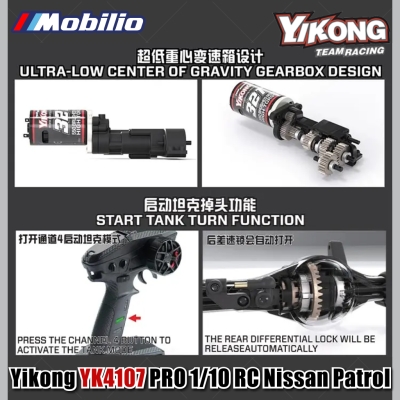 Yikong YK4107 PRO 1/10 RC Rock Road Vehicle Crawler Adventure 2.4GHz RTR Remote Control Yikong YK4107 PRO 1/10 RC Rock Road Vehicle Crawler Adventure 2.4GHz RTR Remote Control