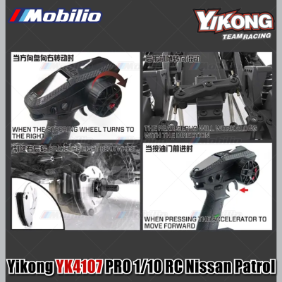 Yikong YK4107 PRO 1/10 RC Rock Road Vehicle Crawler Adventure 2.4GHz RTR Remote Control