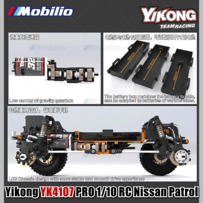 Yikong YK4107 PRO 1/10 RC Rock Road Vehicle Crawler Adventure 2.4GHz RTR Remote Control