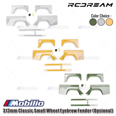 RCDream 313mm Classic Small Wheel Eyebrow Fender (Opsional) for Body Wilderness Defender