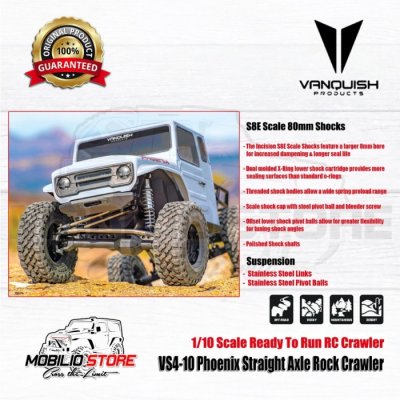 Vanquish VS4-10 Phoenix Straight Axle RTR Rock Crawler RC 1/10 Scale