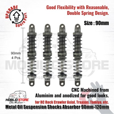 Metal Oil Suspension Shocks Absorber 90mm-120mm for RC Rock Crawler