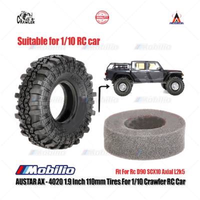 Ban Austar AX-4020 Tires 1.9" 4 Pcs for 1/10 RC Crawler Car Adventure