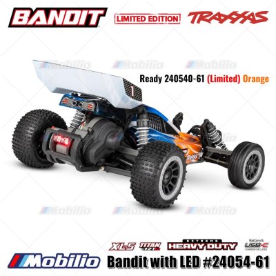 Traxxas Bandit with LED Battery and USB Charger #24054-61 RC Buggy Off-Road RTR Limited Editon Vintage Remote Control Car
