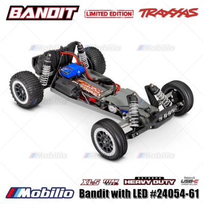 Traxxas Bandit with LED Battery and USB Charger #24054-61 RC Buggy Off-Road RTR Limited Editon Vintage Remote Control Car