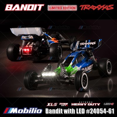 Traxxas Bandit with LED Battery and USB Charger #24054-61 RC Buggy Off-Road RTR Limited Editon Vintage Remote Control Car