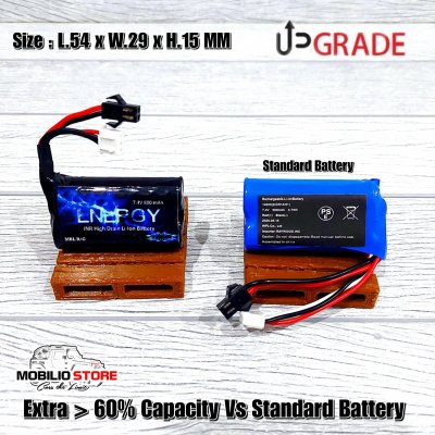 Mini Battery INR 2S 7.4 Volt 800 mAh Pure Li-Ion Baterai WPL Upgrade