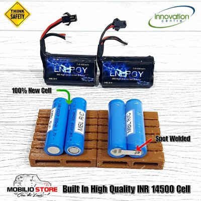 Mini Battery INR 2S 7.4 Volt 800 mAh Pure Li-Ion Baterai WPL Upgrade