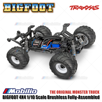 Traxxas BIGFOOT 4X4 1/10 Scale Brushless Fully-Assembled The Original Monster Truck Ford Firestone
