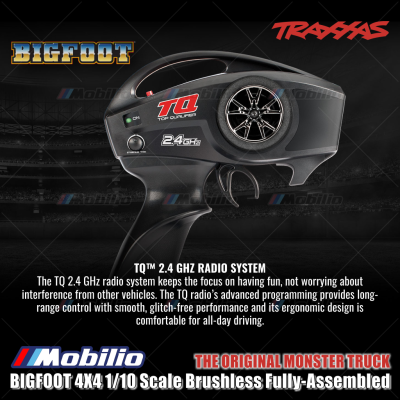Traxxas BIGFOOT 4X4 1/10 Scale Brushless Fully-Assembled The Original Monster Truck Ford Firestone