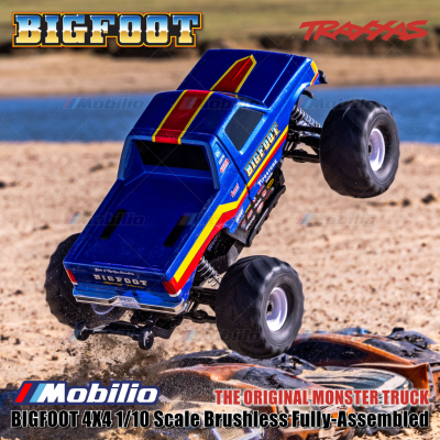 Traxxas BIGFOOT 4X4 1/10 Scale Brushless Fully-Assembled The Original Monster Truck Ford Firestone