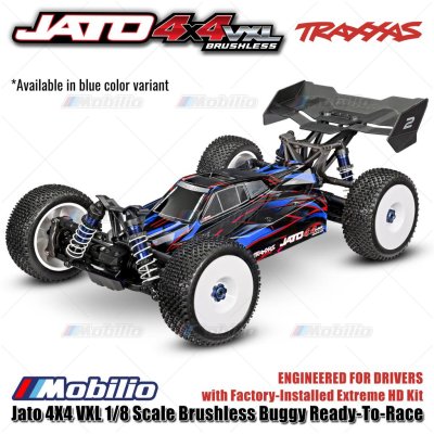 Traxxas Jato 4X4 VXL 1/8 Scale Brushless Buggy with Factory-Installed Extreme HD Kit RTR