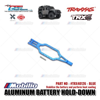 GPM Part #TRX40126 Aluminum Battery Hold-Down for Traxxas TRX-4 TRX-6 Trail Crawler Adventure