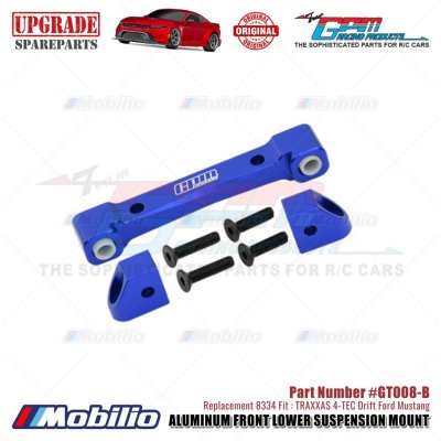 GPM Part #GT008 Aluminum Front Lower Suspension Mount #8334 Traxxas 4-TEC Drift Ford Mustang
