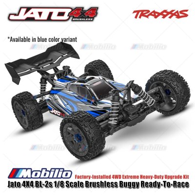 Traxxas Jato 90154-4 4X4 BL-2s 1/8 Scale Brushless Buggy RTR Factory Installed 4WD Extreme Heavy-Duty Upgrade Kit