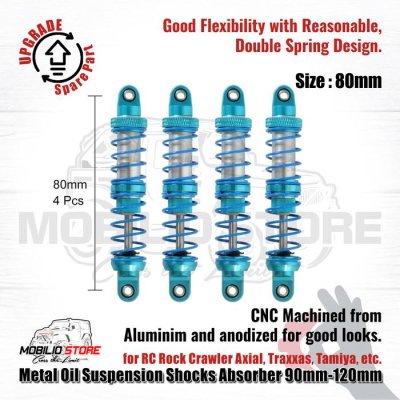 Metal Oil Suspension Shocks Absorber 90mm-120mm for RC Rock Crawler