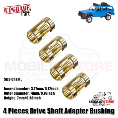 Upgrade Kopel Metal MN78 CVD Driveshaft with 3mm to 4mm Shaft Sleeve