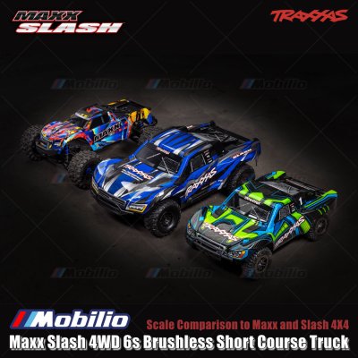 Traxxas Maxx Slash 4WD 6s Brushless Short Course Truck RTR Fully Assembled Ready-To-Race TQi 2.4 GHz Radio System VXL-6s