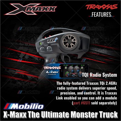 TRAXXAS New X-maxx Xmaxx 1/6 Scale Monster Truck Belted Sledgehammer Tires 8s Brushless 4WD TQI TSM RTR