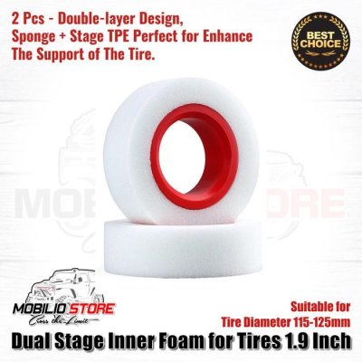Dual Stage Inner Foam for Tires 1.9 Inch for Tire Diameter 106-125mm