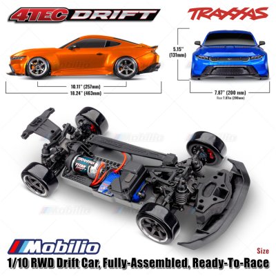 Traxxas Ford Mustang 4-Tec Drift 1/10 RWD Car Waterproof RTR TSM with Wireless Module