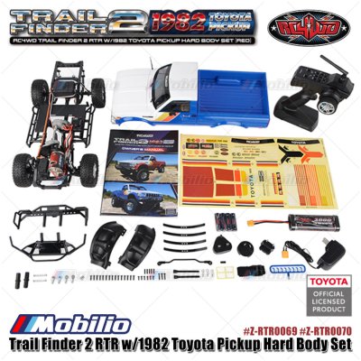 RC4WD Trail Finder 2 RTR w/1982 Toyota Pickup Hard Body Set RC Crawler Adventure #Z-RTR0069 #Z-RTR0070