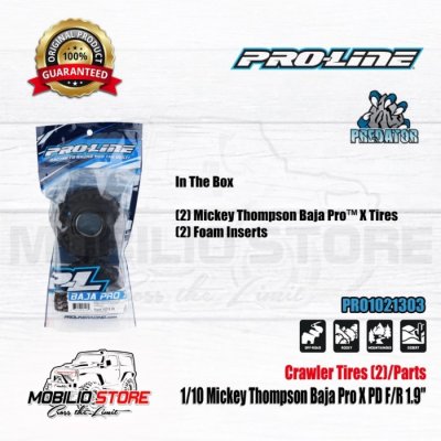 Pro-Line Mickey Thompson Baja Pro X 1.9" Rock Crawler Tires 2 Pcs