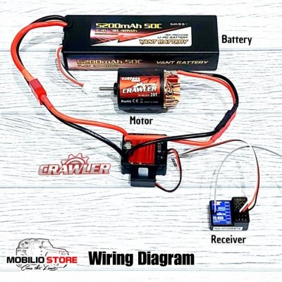 ESC 80A Brushed Surpass Hobby Crawler Electronic Speed Controller