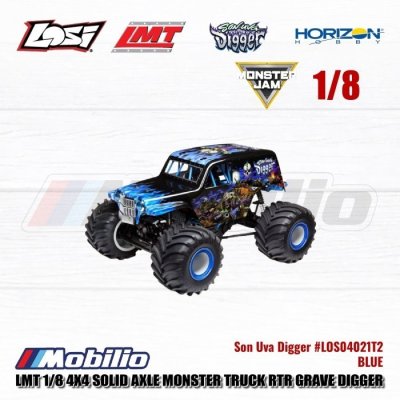 Losi LMT 1/8 4WD Solid Axle Monster Jam Truck Grave Digger