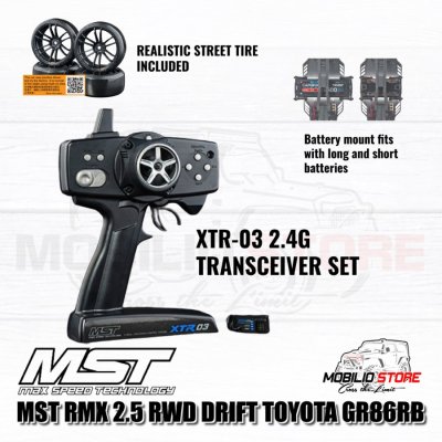 MST RMX 2.5 Toyota 86 GR RB 1/10 Scale RTR RWD Drift 2.4G Brushless RC