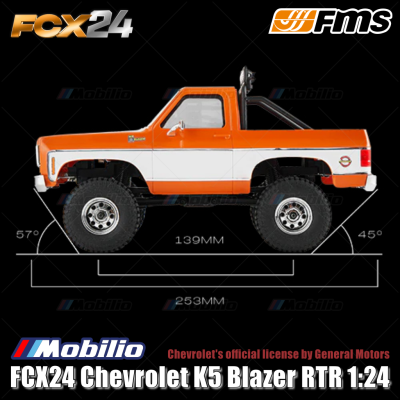 FMS FCX24 Chevrolet K5 Blazer 1:24 4WD RTR Electric Power RC Crawler Adventure