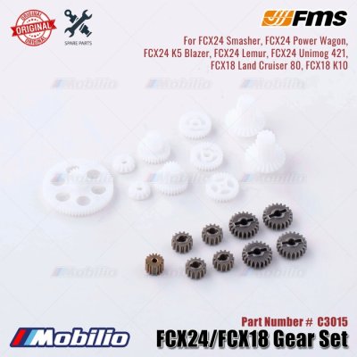 FMS Part #C3015 FCX24 - FCX18 Gear Set for RC Smasher K5