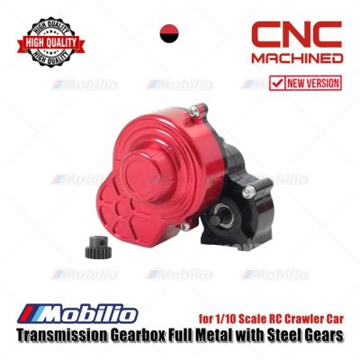 Gearbox Metal Full Cover with Steel Gears for 1/10 Scale Crawler SCX10