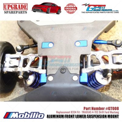GPM Part #GT008 Aluminum Front Lower Suspension Mount #8334 Traxxas 4-TEC Drift Ford Mustang