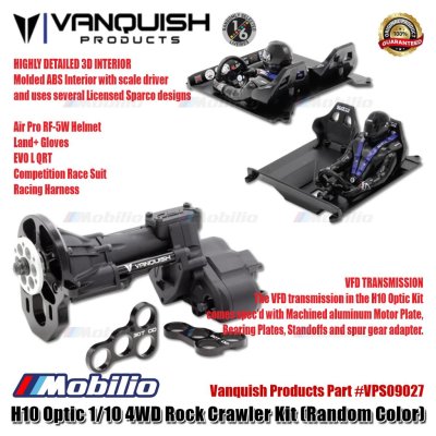 Vanquish Products H10 Optic 1/10 4WD Rock Crawler Kit (Random Color) #VPS09027