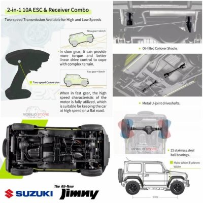 FMS RC 1/12 Jimny Sierra Licensed Suzuki Super Realistic Model