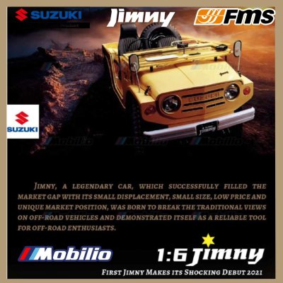FMS 1/6 JIMNY RS Brown Model 2.4G Hard Body Precision-Crafted RC Cars 4wd Crawler Adventure RTR