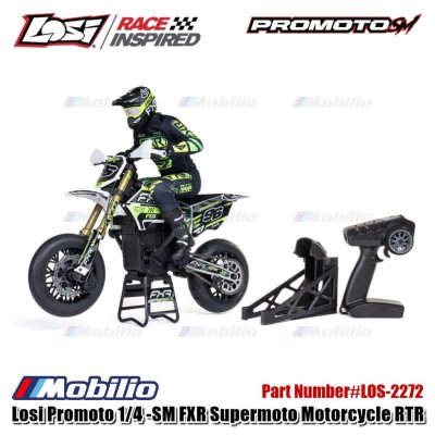 Losi Promoto 1/4 Promoto-SM FXR Supermoto Motorcycle RTR #LOS-2272
