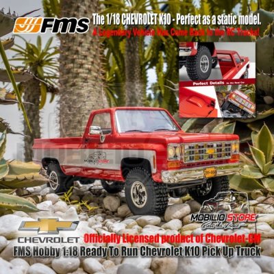 FMS Hobby 1:18 RTR Chevrolet K10 Pick Up Truck Crawler Off Road Adventure