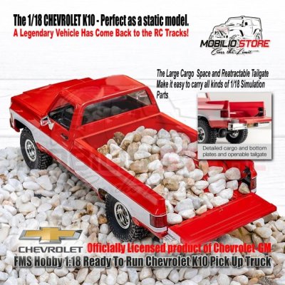 FMS Hobby 1:18 RTR Chevrolet K10 Pick Up Truck Crawler Off Road Adventure