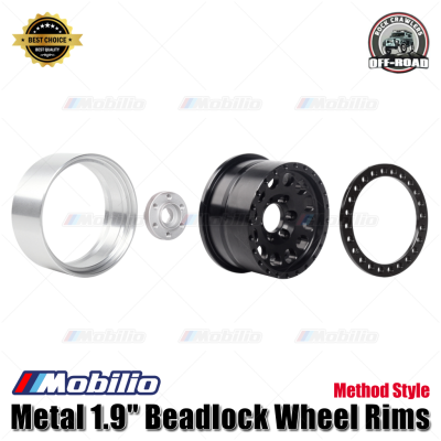 Velg Beadlock 1.9 Realistic Metal Rims RC 1/10 Crawler Axial Traxxas
