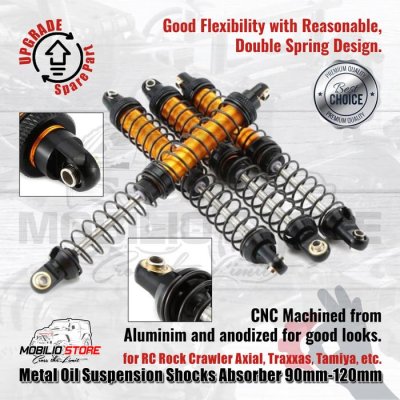 Metal Oil Suspension Shocks Absorber 90mm-120mm for RC Rock Crawler