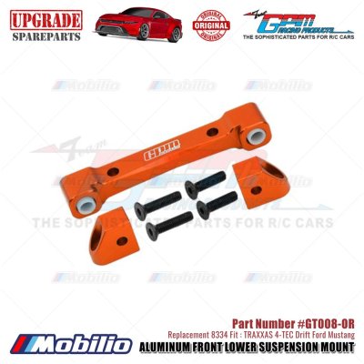 GPM Part #GT008 Aluminum Front Lower Suspension Mount #8334 Traxxas 4-TEC Drift Ford Mustang