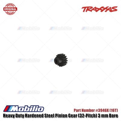 Traxxas Part Heavy Duty Hardened Steel Pinion Gear (32-Pitch) 15T - 22T fits 3mm Shaft Motor