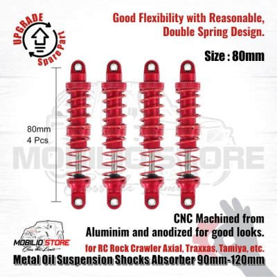 Metal Oil Suspension Shocks Absorber 90mm-120mm for RC Rock Crawler