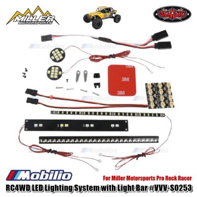 RC4WD LED Lighting System with Light Bar for Miller Motorsports 1/10 Pro Rock Racer VVV-S0253