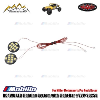 RC4WD LED Lighting System with Light Bar for Miller Motorsports 1/10 Pro Rock Racer VVV-S0253