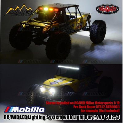 RC4WD LED Lighting System with Light Bar for Miller Motorsports 1/10 Pro Rock Racer VVV-S0253