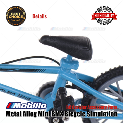 Metal Alloy Mini BMX Bicycle Sepeda Simulation RC Crawler Accessories